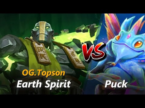 Topson mid Earth Spirit vs Puck | First 10 minutes