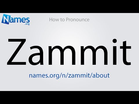 How to Pronounce Zammit