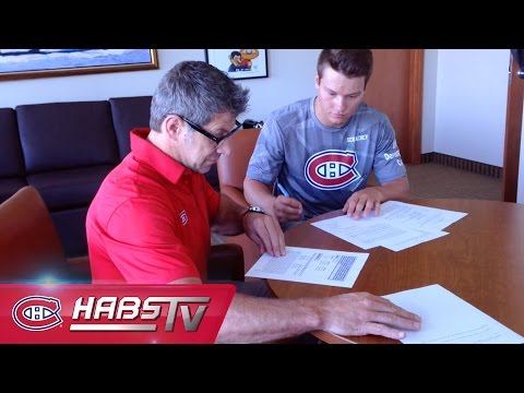 RAW: Mikhail Sergachev signs his first NHL contract