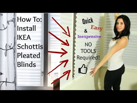 How to install ikea blinds