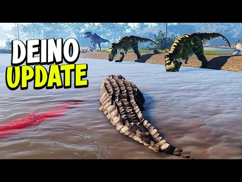 This NEW DEINOSUCHUS UPDATE in Fallen Ashes INHALES DINOSAURS (Roblox)