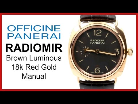 Panerai Radiomir Oro Rosso Red Gold, Brown Dial UNBOXING & REVIEW - 42mm, Manual, PAM 439