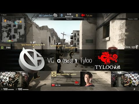 TyLoo vs VG. CyberZen Day2 4강 1경기 2세트 PGL CS:GO Asia -EsportsTV