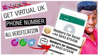 How to Get a Virtual UK 🇬🇧 Mobile Number for all Verification: Get Free UK Phone Number