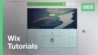 Website - WiX - Adding a Page Section