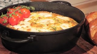 פריטטה של עשבי תיבול וגבינת עיזים של אבי ביטון וקובי אריאלי מתוך "ארוחת שבת", ערוץ האוכל