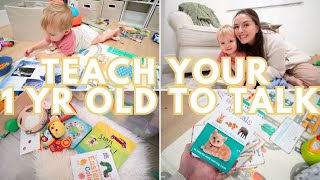 HOW TO TEACH YOUR 1 YEAR OLD TO TALK | TEACHING MY TODDLER AS A STAY AT HOME MOM 2025