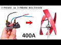 Make 400 Amps Bridge Rectifier ( AC to DC ) for Wind Turbine Generator | 1 Phase to 3 Phase