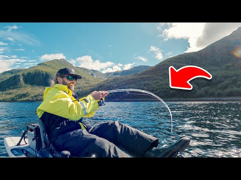 ANGELABENTEUER in NORWEGEN vom Kajak, Ufer und Boot 🎣⛰️ auf Heilbutt, Makrele, Dorsch und Seelachs