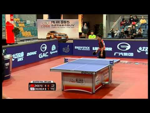Austrian Open 2013 - ZHOU Yu VS CHUANG Chih-Yuan (1/2)