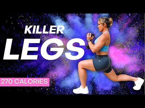 30 Min Killer Leg Workout | No Repeat Strength + Weights