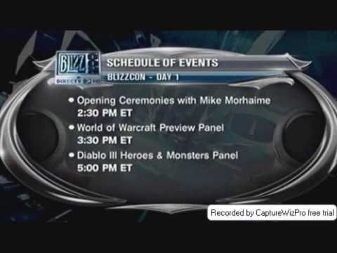 Blizzcon 2009 - LiveStream - Part 1 - Intro