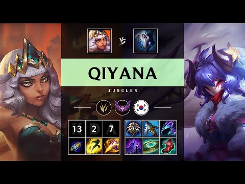 Qiyana Jungle vs Kindred: Legendary - KR Master Patch 25.S1.1
