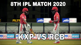 KINGS XI PUNJAB VS ROYAL CHALLENGERS BANGALORE 8TH IPL MATCH 2020 - Cricket 19 Gameplay 1080P 60FPS
