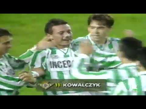 Wojciech Kowalczyk gol Betis - Sociedad 3-1 Copa del Rey 02.02.1995