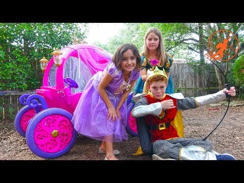 Little Princesses 13 - The Ride On Pink Princess Carriage, and The Kids Car Crash
