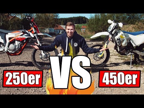KTM 250 FREERIDE VS 450 HUSQVARNA FE