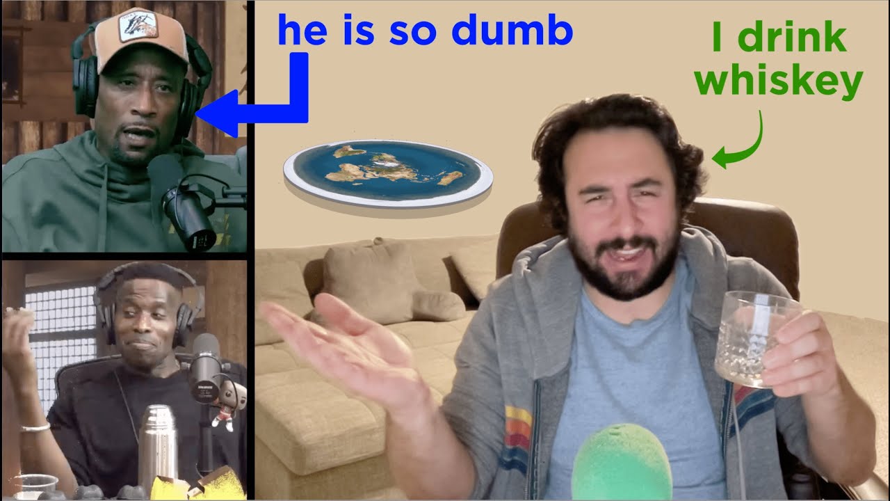 Reacting to Rapping Flat Earther While Drinking