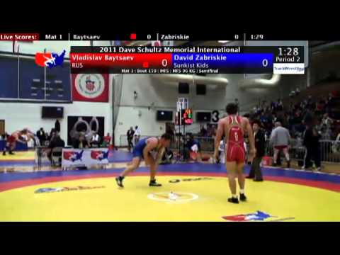 Schultz Freestyle 96kg Semifinal Vladislav Baytsaev (RUS) vs. David Zabriskie (Sunkist Kids)