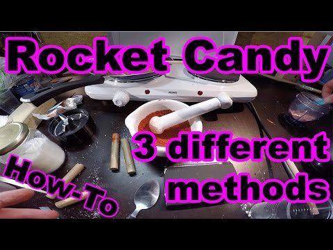 Sugar rocket propellant: 3 methods