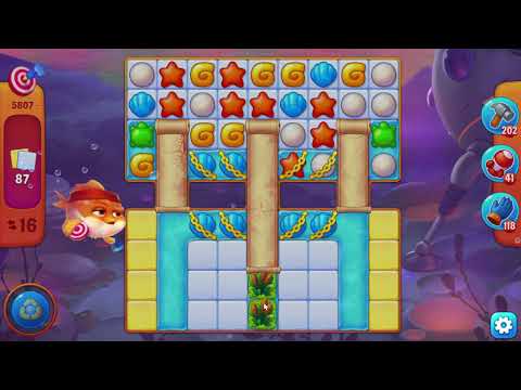 🎯 Fishdom 5807 Challenge Level - 16 moves + 💥💥🧨💣