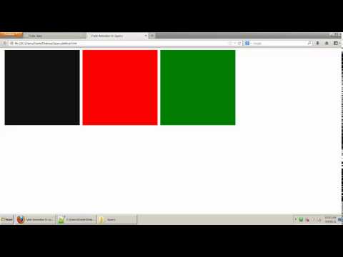 Jquery Tutorial Fade Animation in Jquery Tamil Part 7