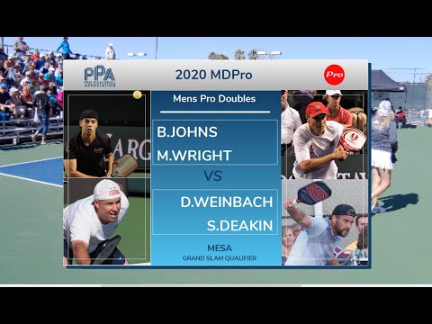 2020 PPA Mesa Qualifier MDPro Semifinal B.Johns/M.Wright v D.Weinbach/S.Deakin