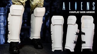 How to Make Cosplay Shin Armor - Free Templates - Superhero Foam Leg Armor Aliens Colonial Marines
