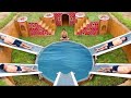 Building The Most Secret Underground Maze Swimming Pool To The Underground House