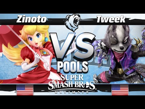 Zinoto (Diddy Kong/Peach) vs. TSM | Tweek (Wolf) - Phase 2 Pools - Frostbite 2019