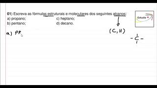 Escreva As Fórmulas Estruturais E Moleculares Dos Seguintes Alcanos