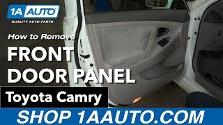 How to Replace Front Door Panel 06-11 Toyota Camry
