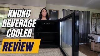 Kndko Beverage Refrigerator Review 🍷 - 12 Bottle 48 Can Mini Fridge with Adjustable Shelves