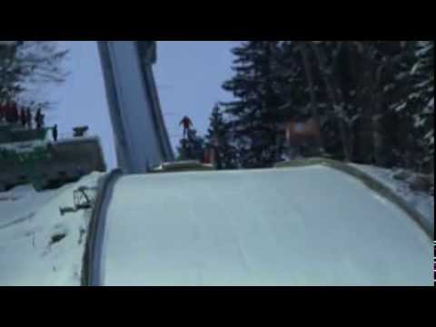 Skifliegen Oberstdorf mit normalen Ski