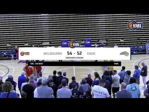 VJBL 18 Boys - VC Grand Final | Melbourne U18 Boys 1 vs Knox U18 Boys 1
