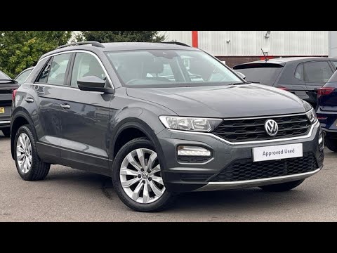 Approved Used Volkswagen T-ROC SE 1.0 TSI 115PS in Indium Grey | CV70DZY | Wrexham Volkswagen