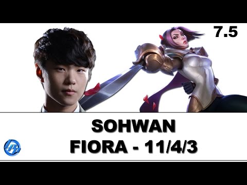 SohWan - Fiora vs Gragas - Patch 7.5