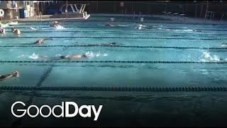 Teaching adults how to swim in Davis