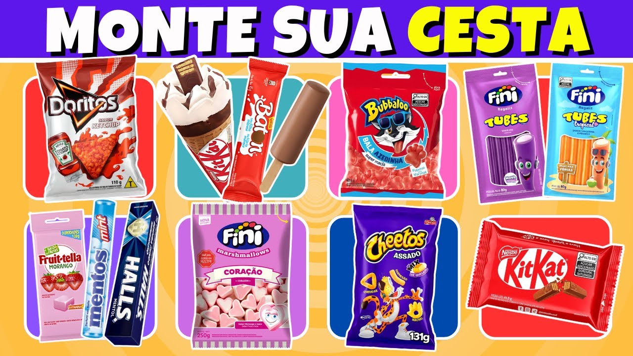 🔄 Build your SWEET and SNACKS BASKET 🍫🍟 30 Options on the Menu #quiz