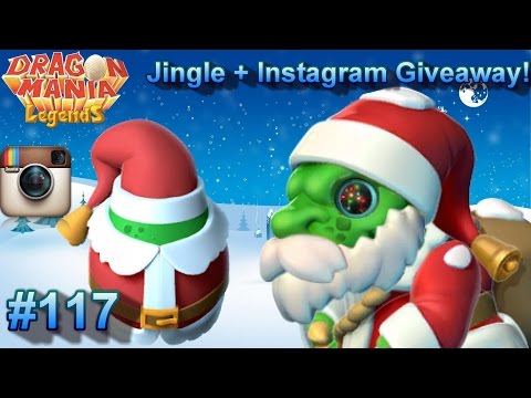 Jingle Dragon Facebook Page Announcement + Instagram Giveaway! - Dragon Mania Legends #117