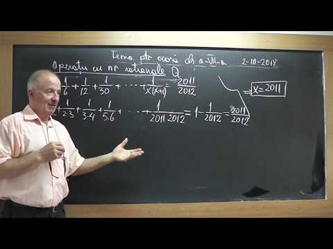 2/3 Lectia 1739 Clasa 7 Operatii in Q Ordinea efectuarii operatiilor si a parantezelor Sume Gauss