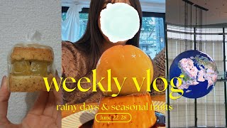 【日常vlog】雨の日もご機嫌なデート☔️💜科学未来館🌏| 仕事終わりおやつ記録🍪| シール集め📔🌈