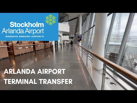 TRANSFERÊNCIA DO AEROPORTO DE ESTOCOLMO ARLANDA Terminal 5 para Terminal 2/3/4 [2022]