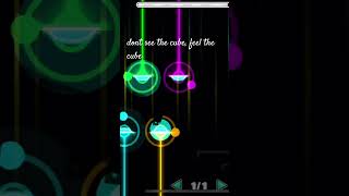 dont see the cube feel the cube