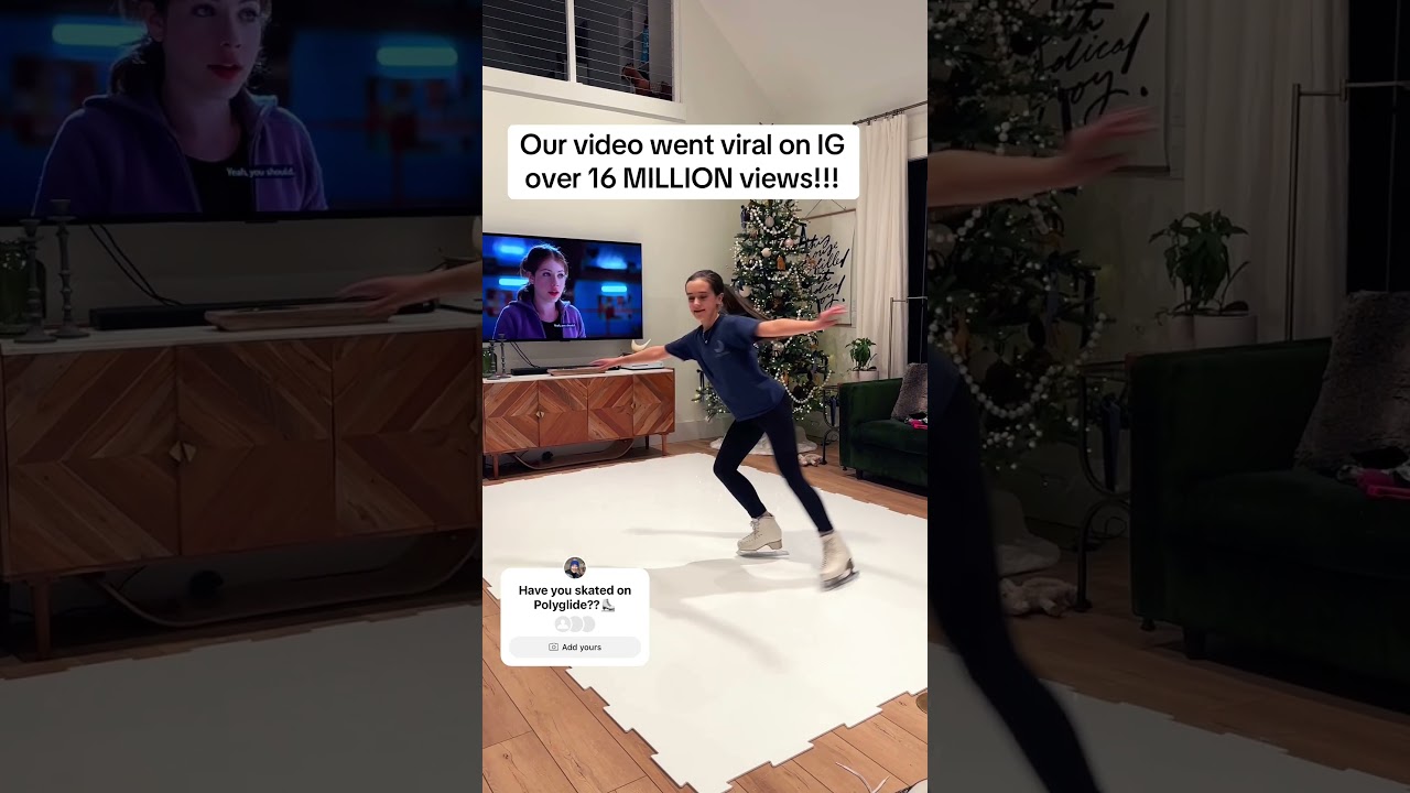 😱17+MILLION views on IG#figureskater #figureskating #icerink #iceskating #polyglide #icerink #viral