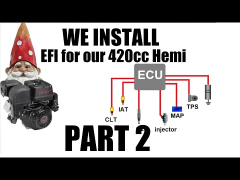Episode 21. We begin the EFI install on our 420 cc predator engine.  How hard can it be?