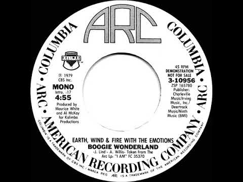 1979 Earth, Wind & Fire with The Emotions - Boogie Wonderland (mono radio promo 45)