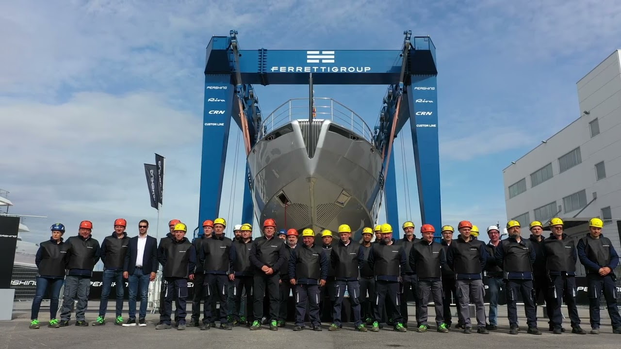 Luxury SuperYachts - Pershing 140, the launch of the third unit - Ferretti Group
