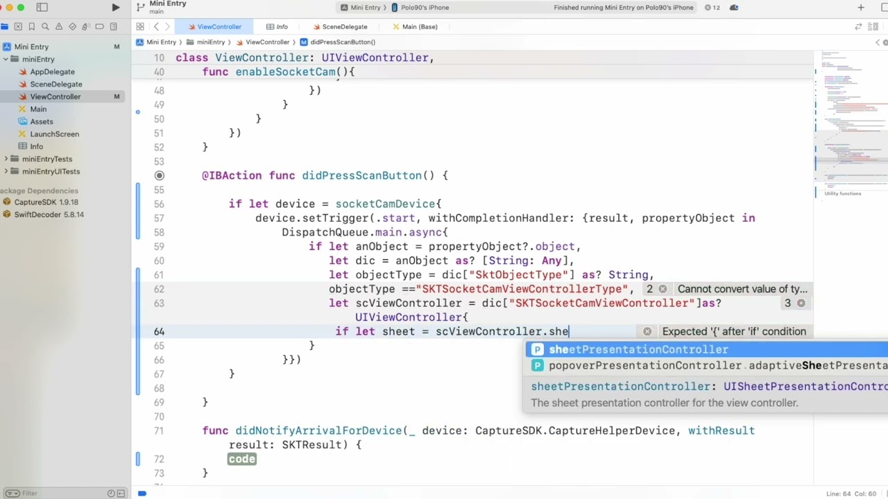 CaptureSDK with SocketCam Integration Tutorial
