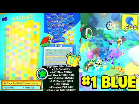Meet The #1 Best Blue Hive In Bee Swarm Wilawil! Hive Reveal, Beequips, Amulets, Macro, MORE! (BSS)